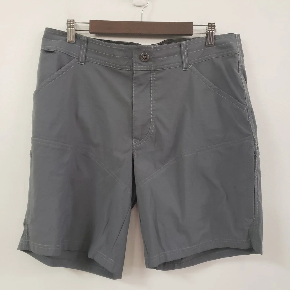 Kuhl Mens‎ Renegade 8.5 In Inseam Shorts Size 36 Dark Gray Nylon Blend Hiking